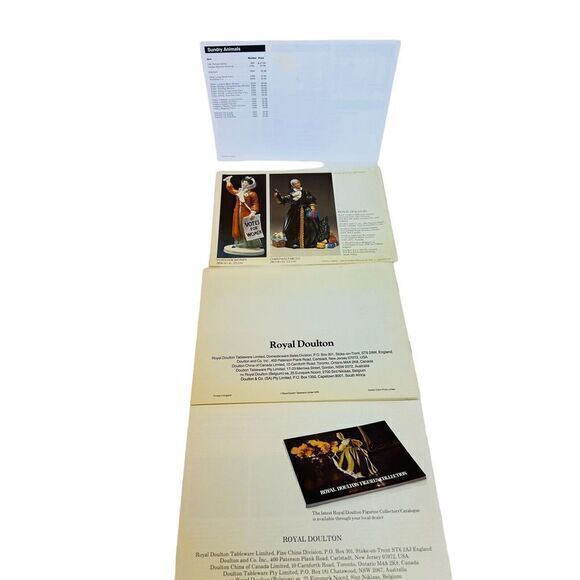 1970's Royal Doulton Catalog, 1978 Price‎ List Color Photos Figurines Toby Jugs - Picture 2 of 12